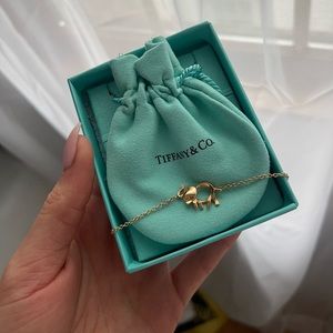 18K Diamond Rose Gold Save the Elephants Bracelet Tiffany & Co.